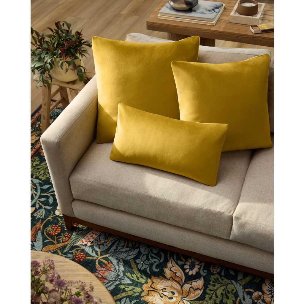 Ruggable Goldenrod Velvet Throw Pillow Cover