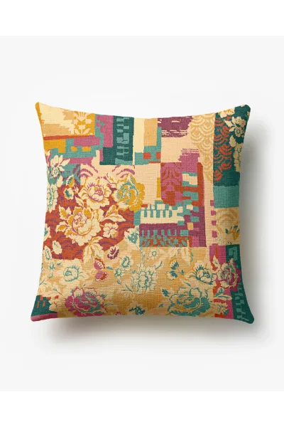 Ruggable Iris Apfel Remix Jewel Multicolor Woven Throw Pillow Cover
