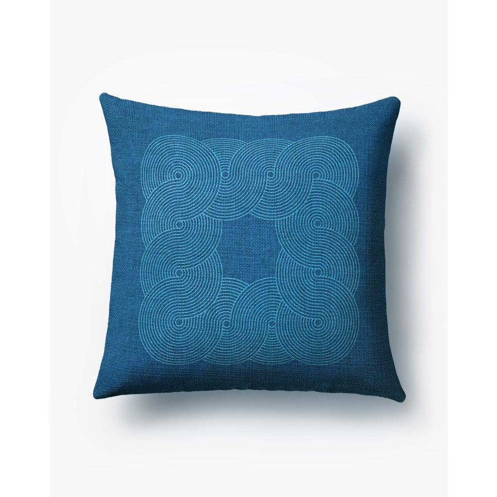 Ruggable Jonathan Adler Pompidou Blue Pillow