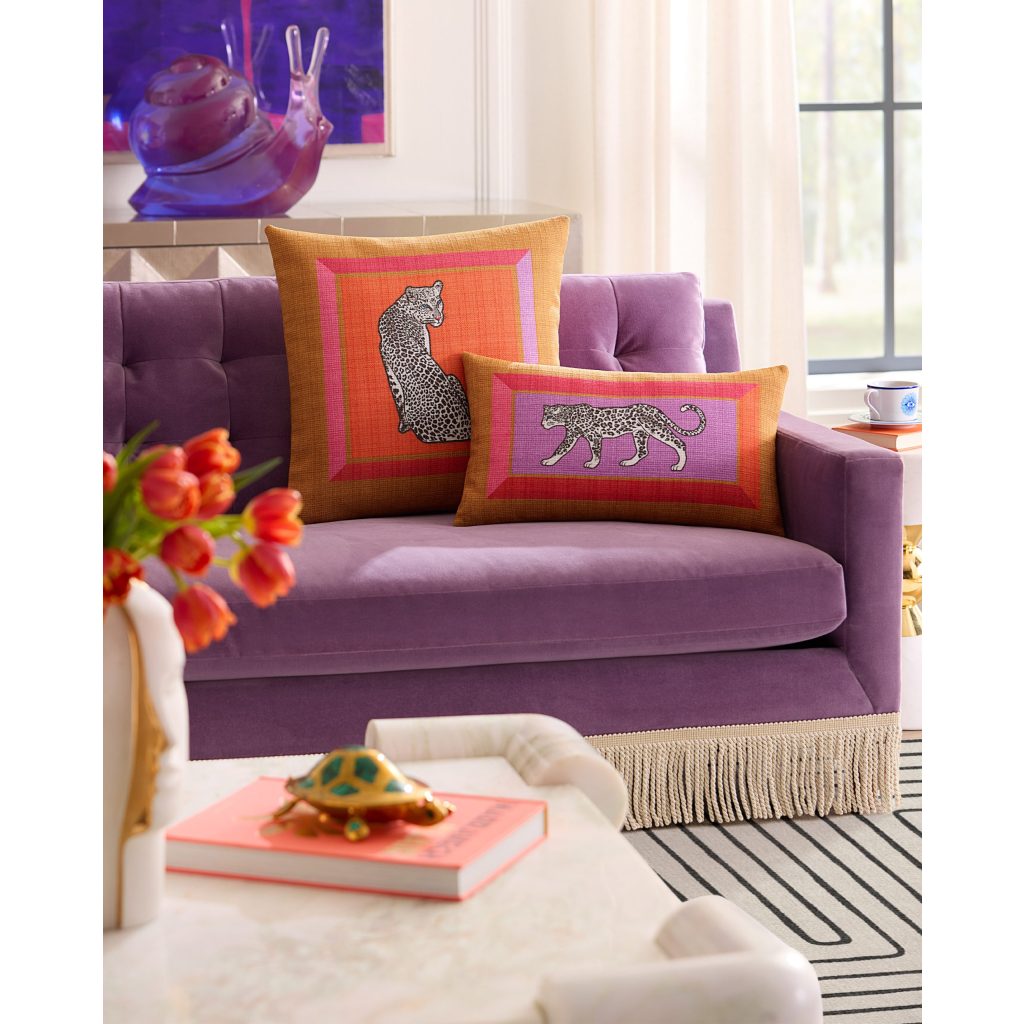 Ruggable Jonathan Adler Snow Leopard Multicolor Pillow