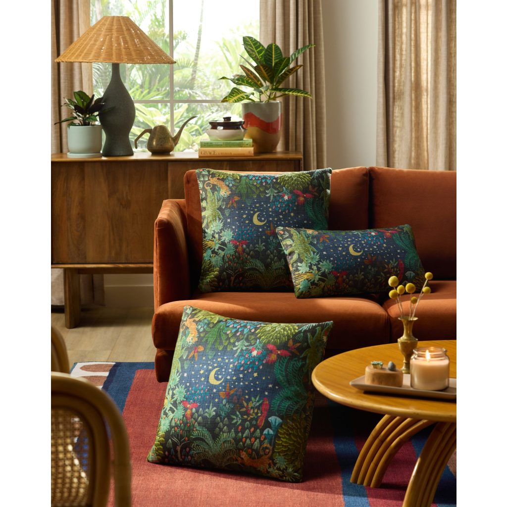 Ruggable Justina Blakeney Josefina Twilight Blue Woven Throw Pillow Cover