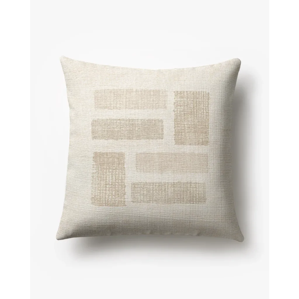 Ruggable Lana Ivory & Natural Woven Throw Pillow Cover