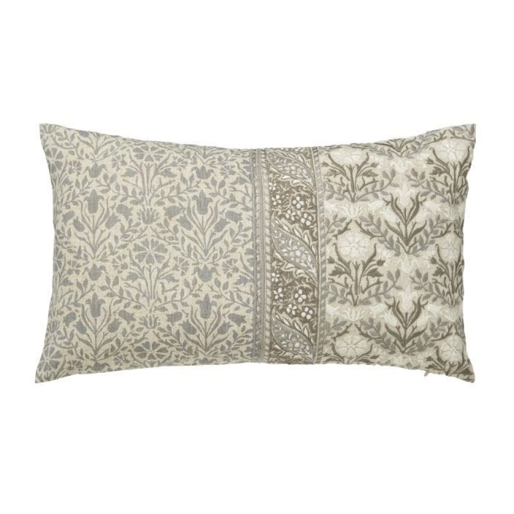 Morris & Co Bedding Wandle Cushion, Grey