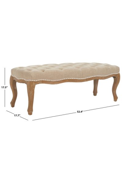 Ramsey Tufted Ottoman Coffee Table Bench