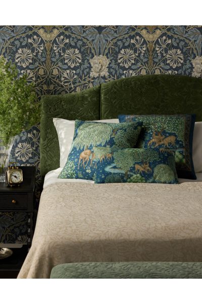 Ruggable x Morris & Co. Brook Sapphire Blue Pillow