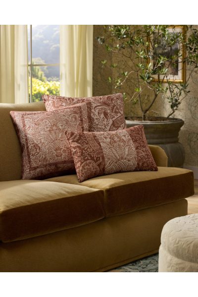 Ruggable x Morris & Co. Indian Blust Rust Pillow
