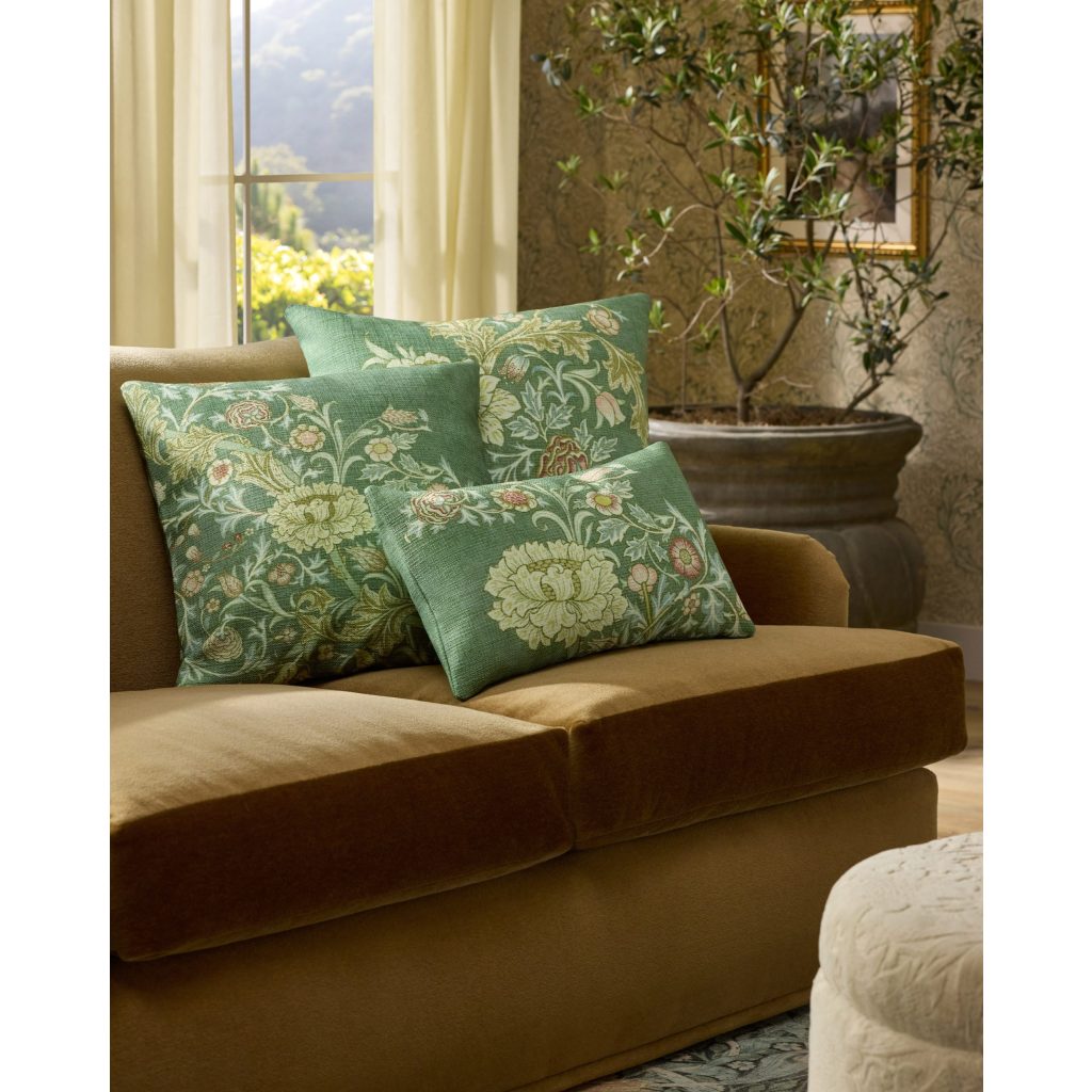 Ruggable x Morris & Co. Trent Golden Sage Pillow