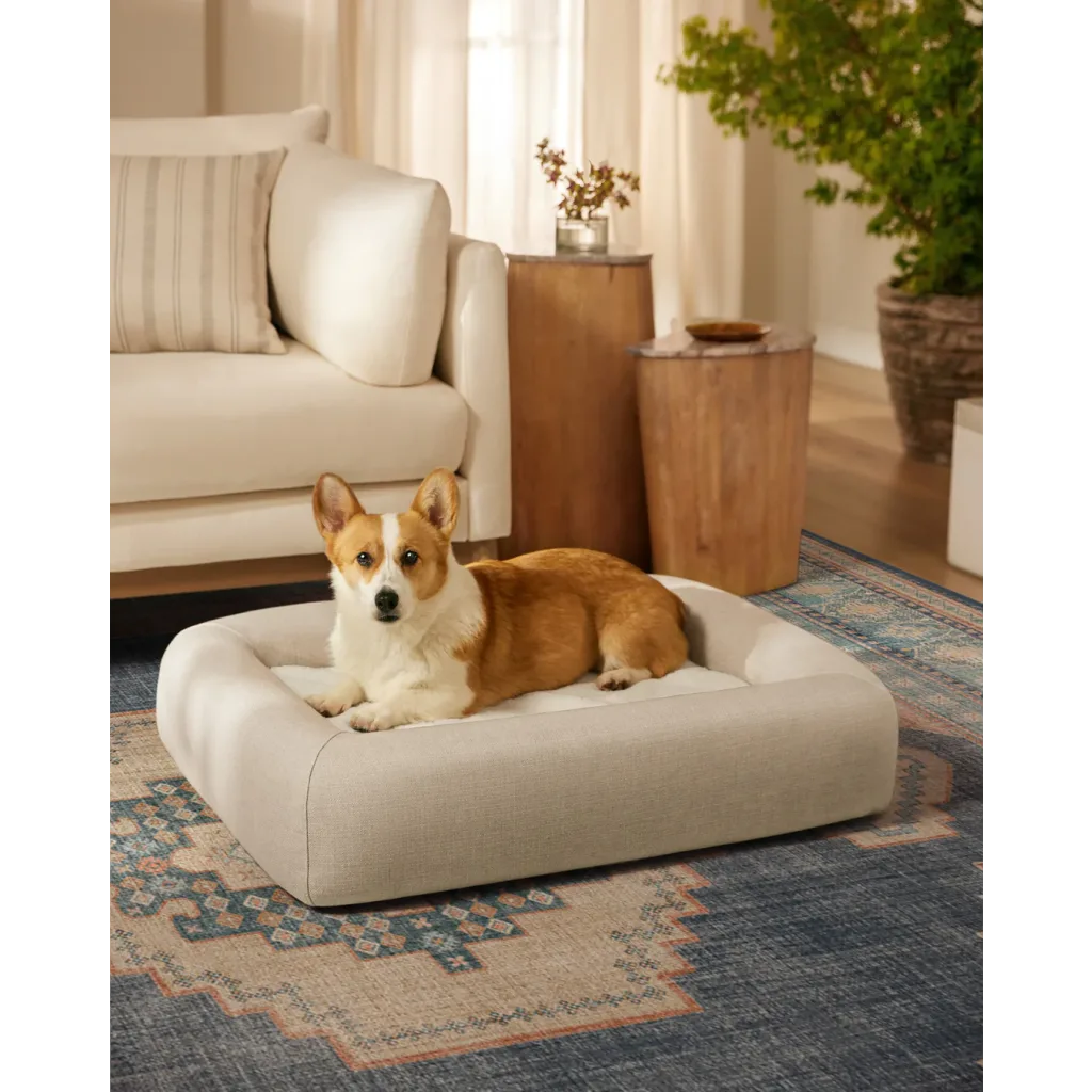Ruggable Pet Bed Medium Sand Woven