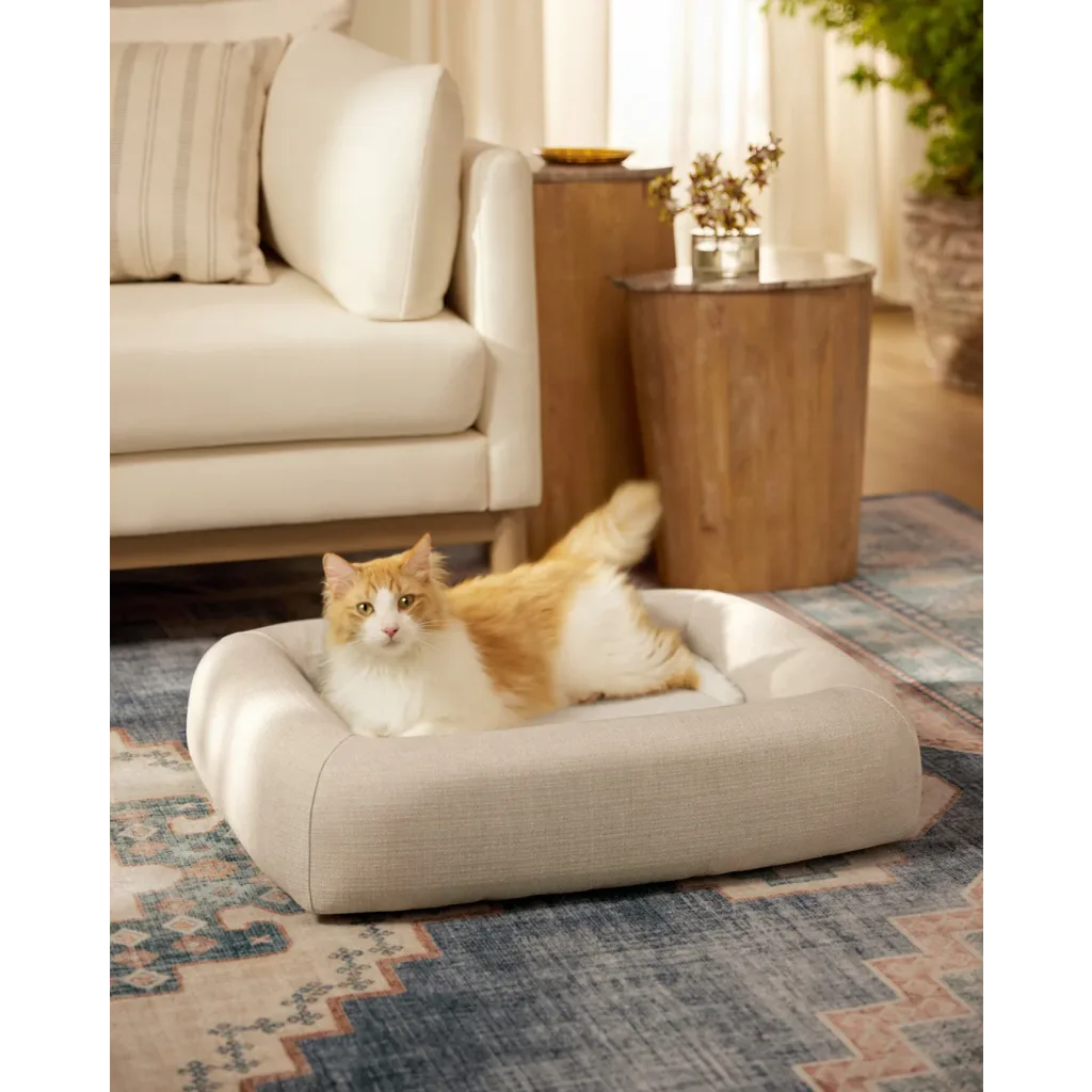 Ruggable Pet Bed Small Sand Woven