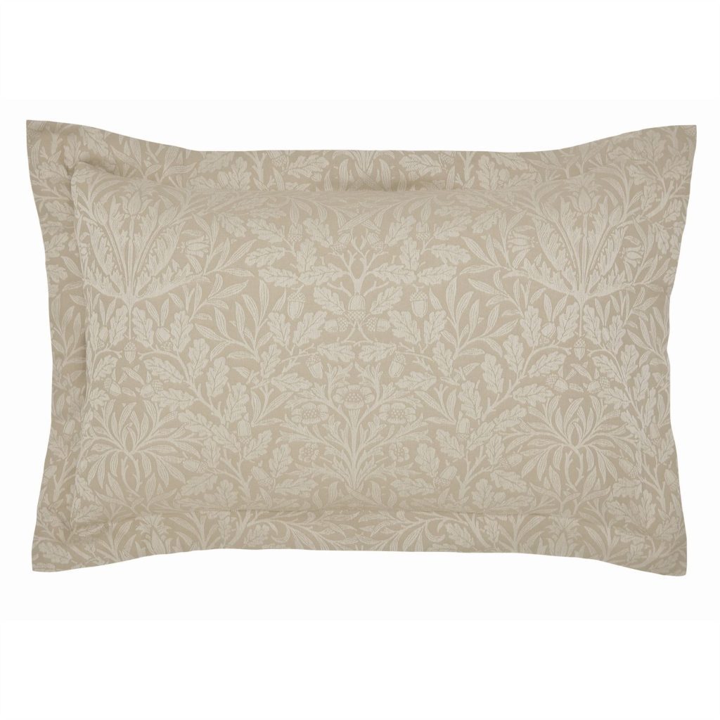 Morris & Co x Luxe Tapi Pure Acorn Jacquard Oxford Pillow Case