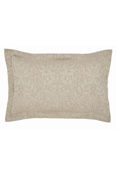 Morris & Co x Luxe Tapi Pure Acorn Jacquard Oxford Pillow Case